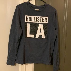 Hollister navy blue crewneck sweatshirt